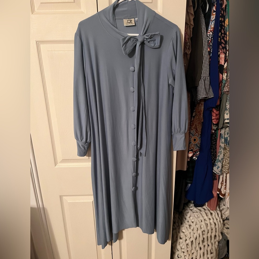 ‼️SOLD‼️ Sew Me Adorable. Dusty Blue dress